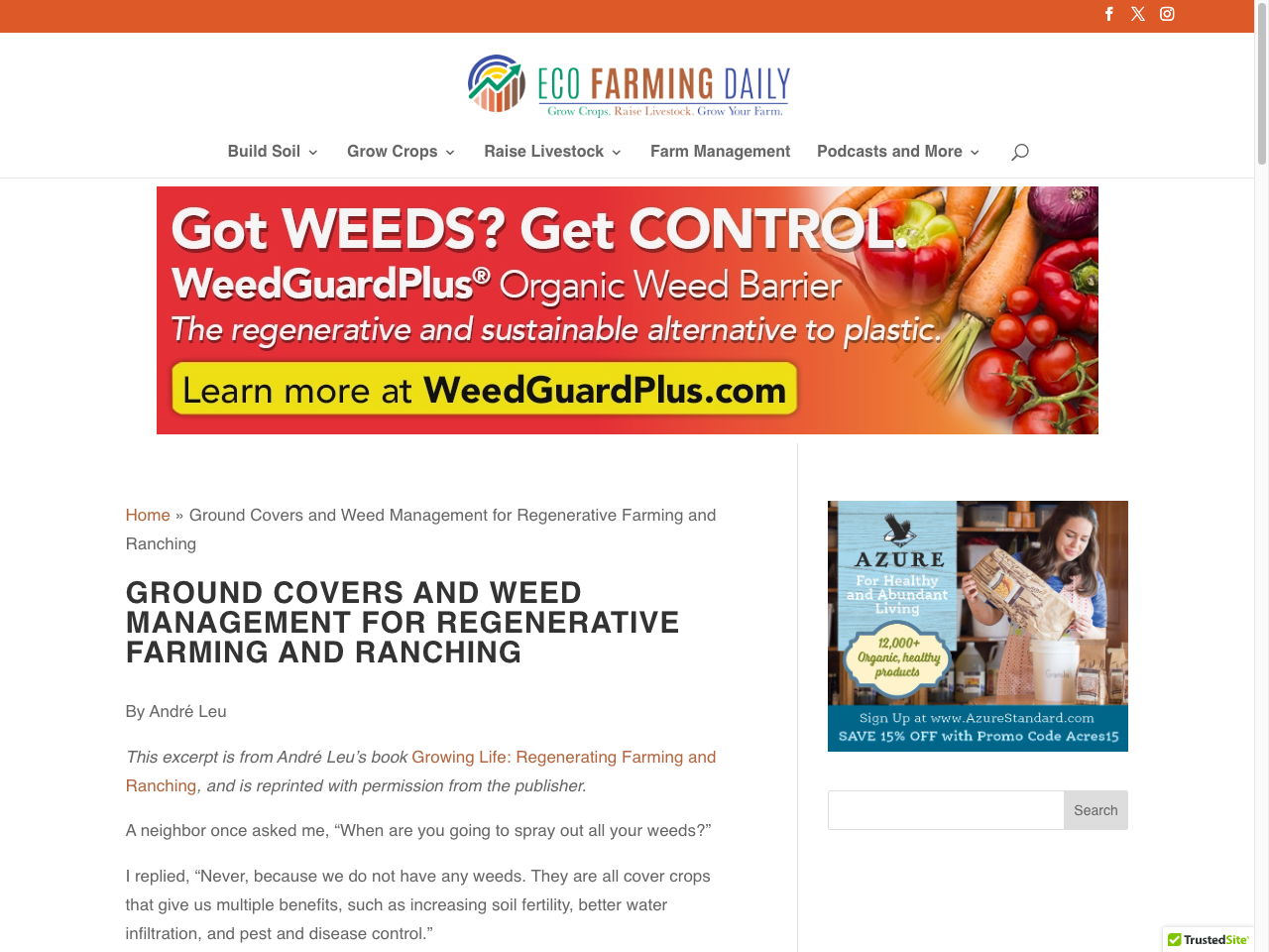 Preview of Ground Covers and Weed Management for Regenerative Farming and Ranching, accessed July 18, 2025, 