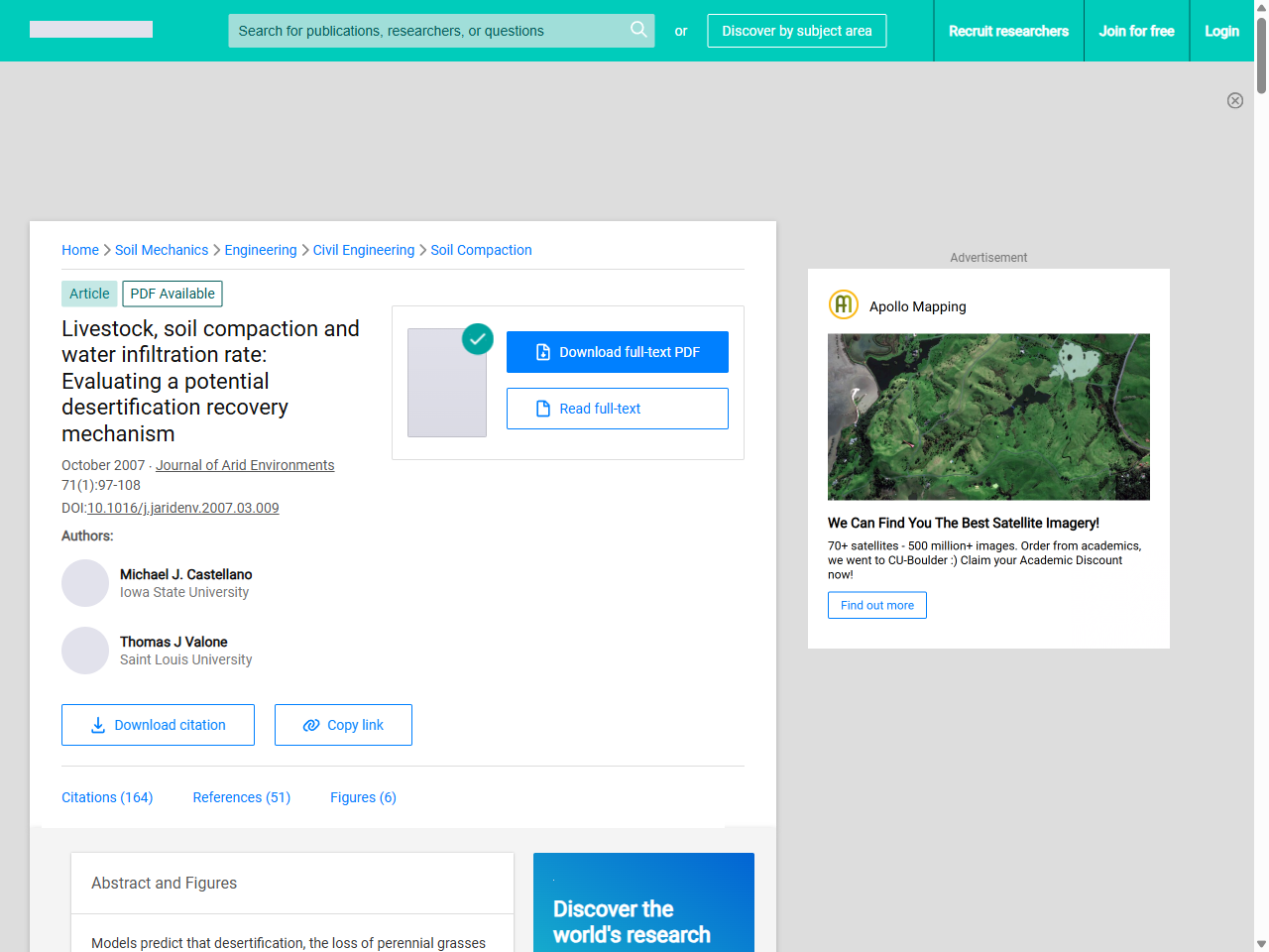 Preview of Thresholds in Ecological and Social-Ecological Systems: A Developing Database