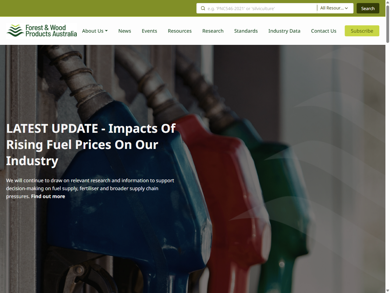 Preview of Forest & Wood Products Australia (FWPA), accessed July 20, 2025