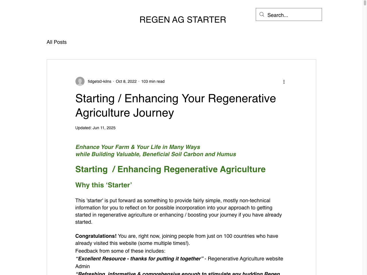 Preview of Starting / Enhancing Your Regenerative Agriculture Journey, accessed July 18, 2025, 
