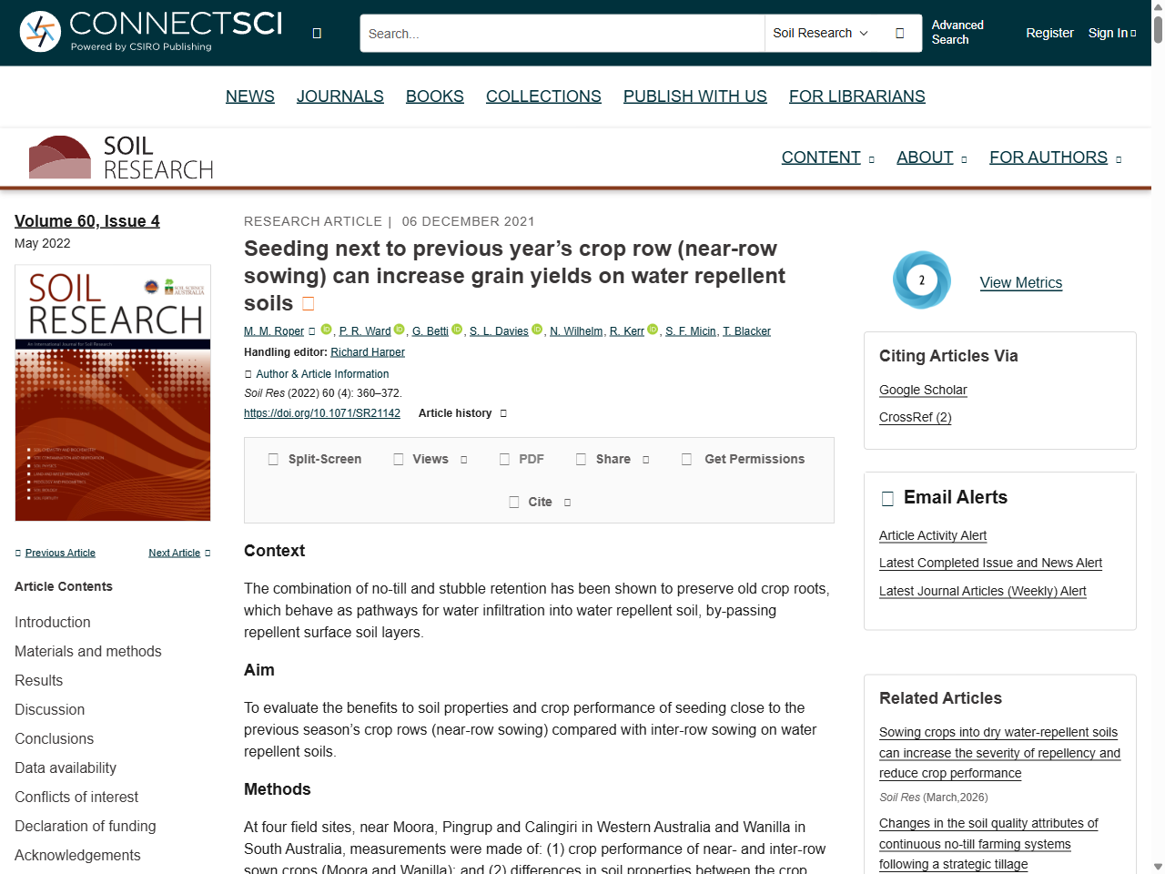 Preview of Soil Research - CSIRO PUBLISHING, accessed July 6, 2025,