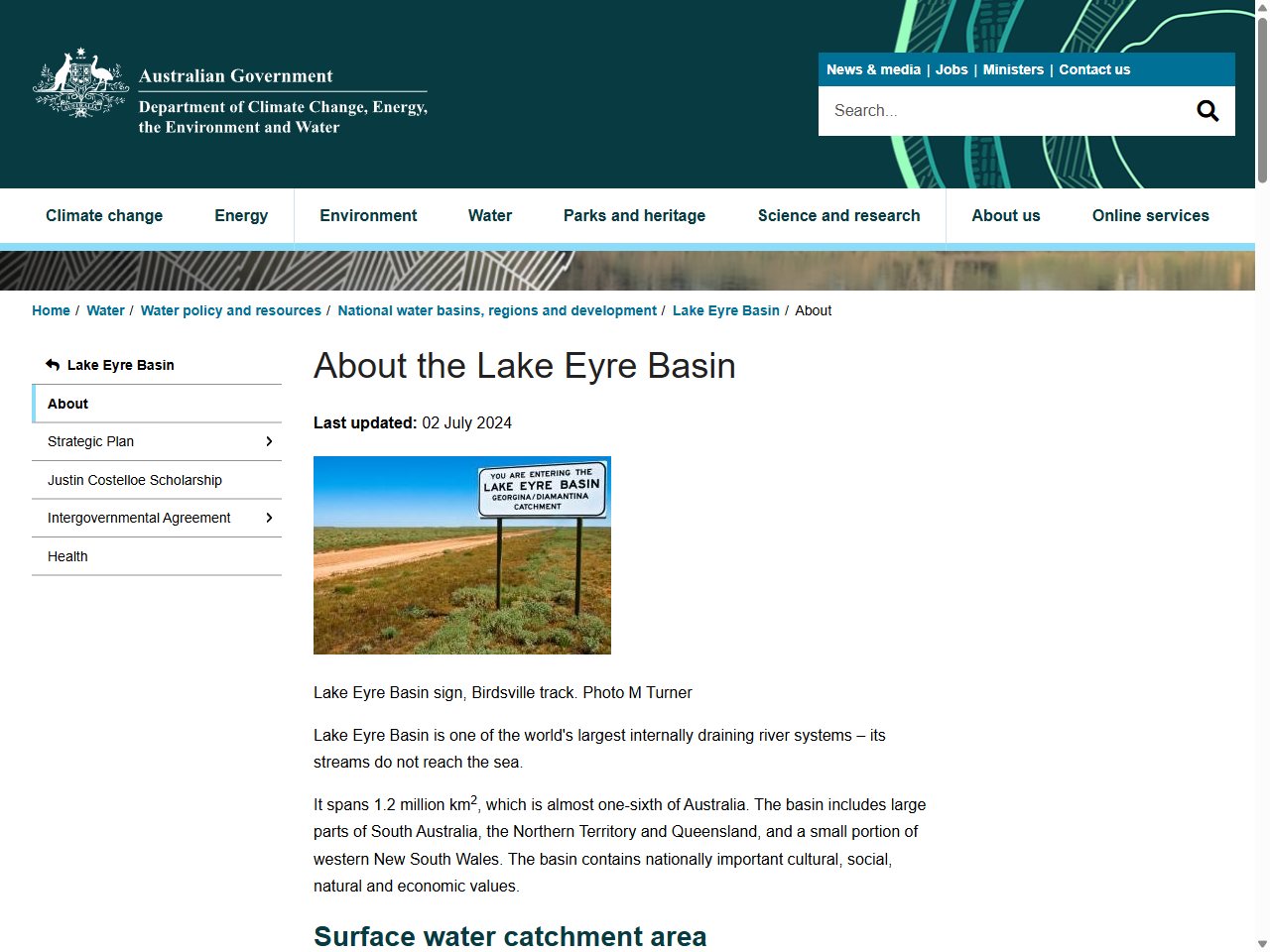 Preview of About the Lake Eyre Basin - DCCEEW, accessed July 20, 2025, 