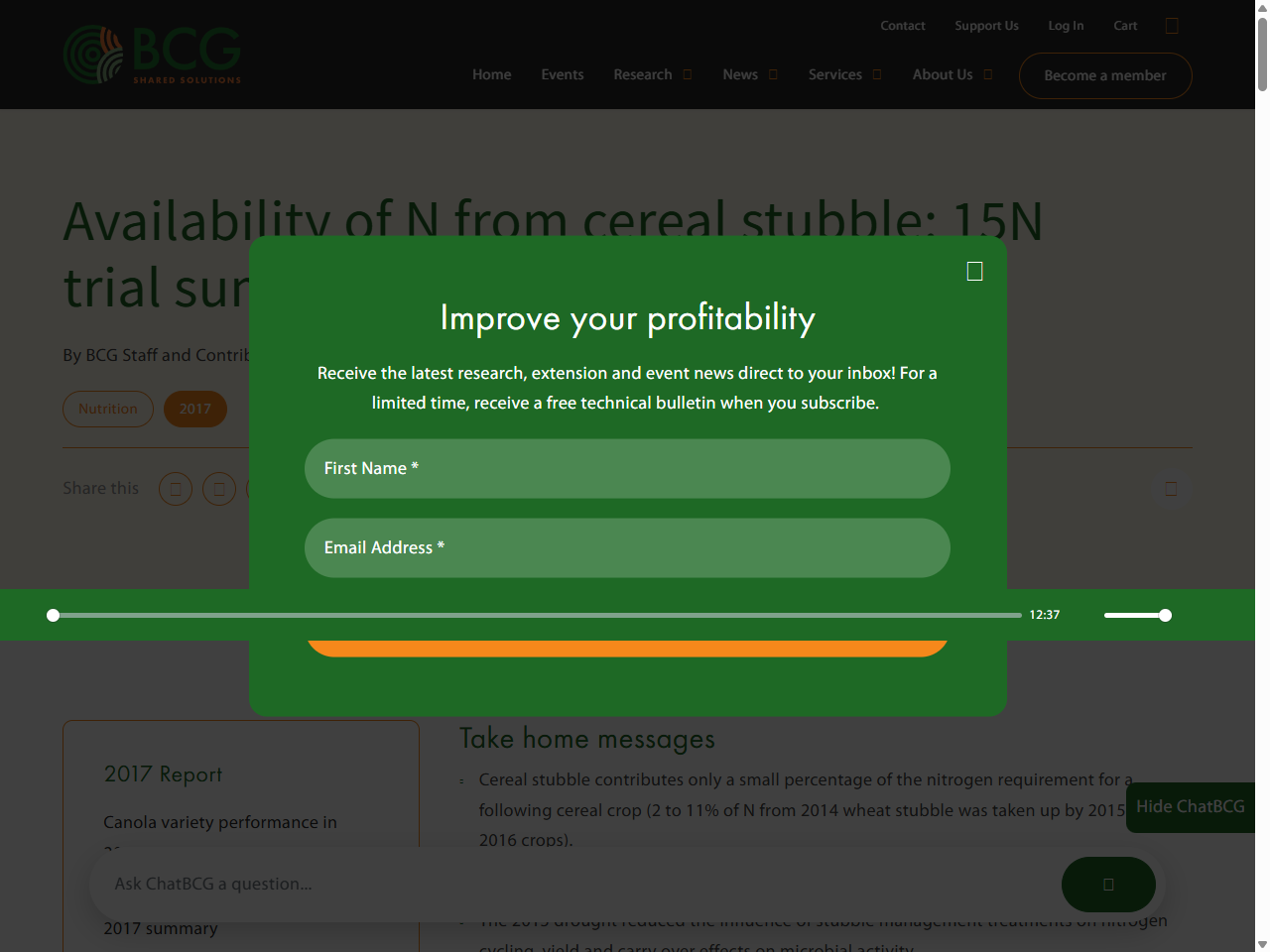 Preview of Availability of N from cereal stubble: 15N trial summary 2014-2016 | Birchip Cropping Group