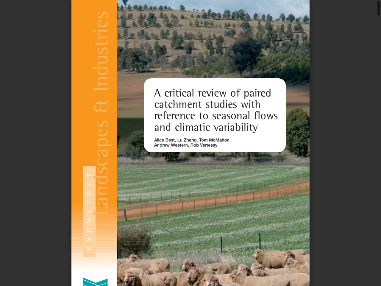 Preview of A critical review of paired catchment studies with reference to seasonal flows and climatic variability - eWater