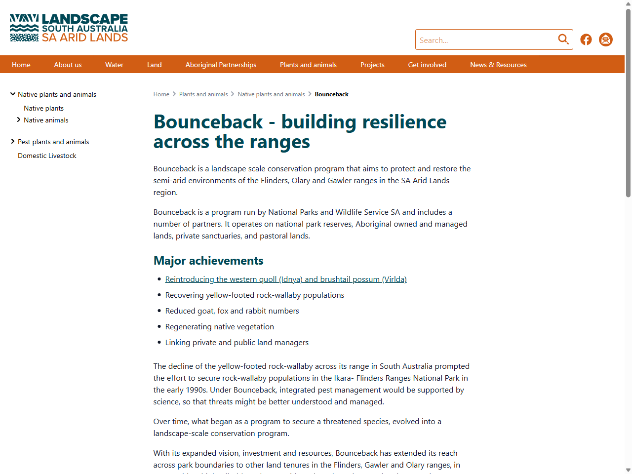 Preview of SA Arid Lands | Bounceback - building… - Landscape South Australia