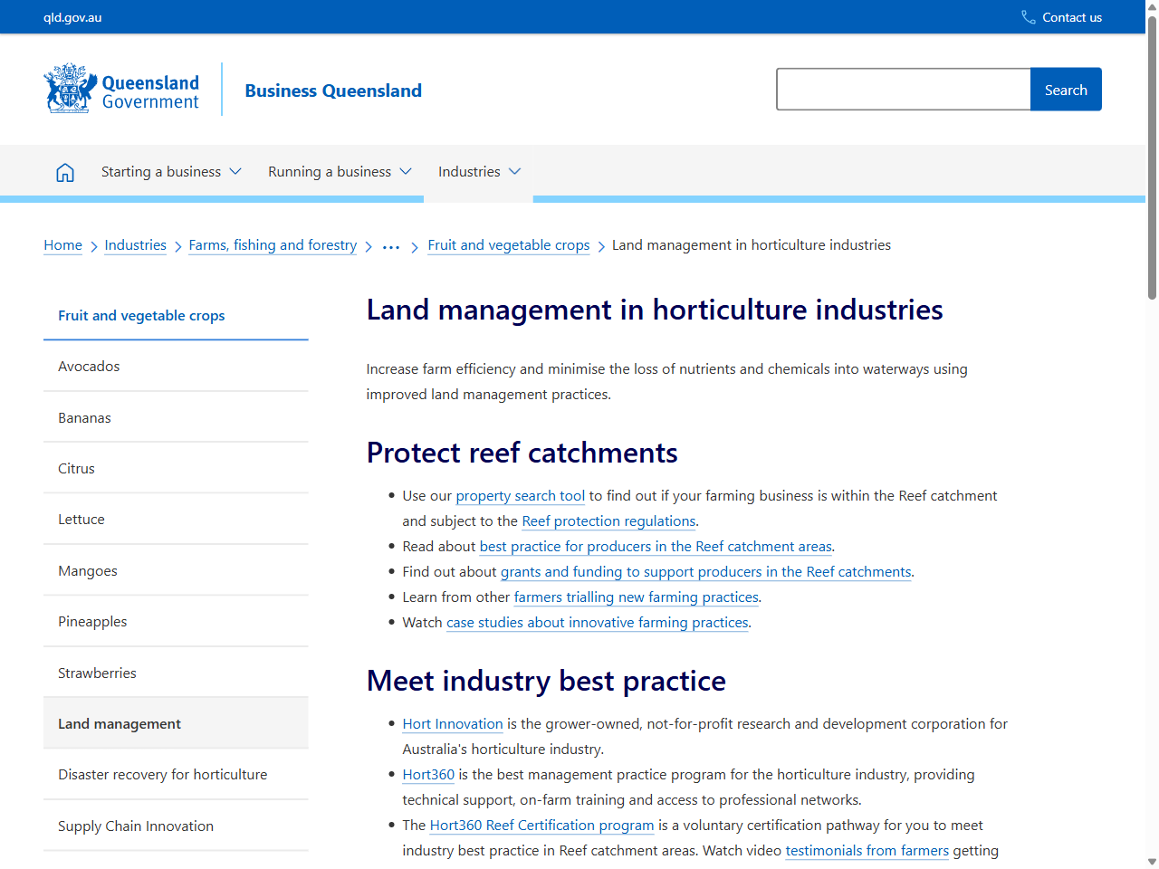 Preview of Land management in horticulture industries | Business Queensland, accessed July 25, 2025, 