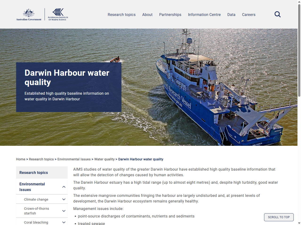 Preview of Darwin Harbour water quality | AIMS - The Australian Institute of Marine Science