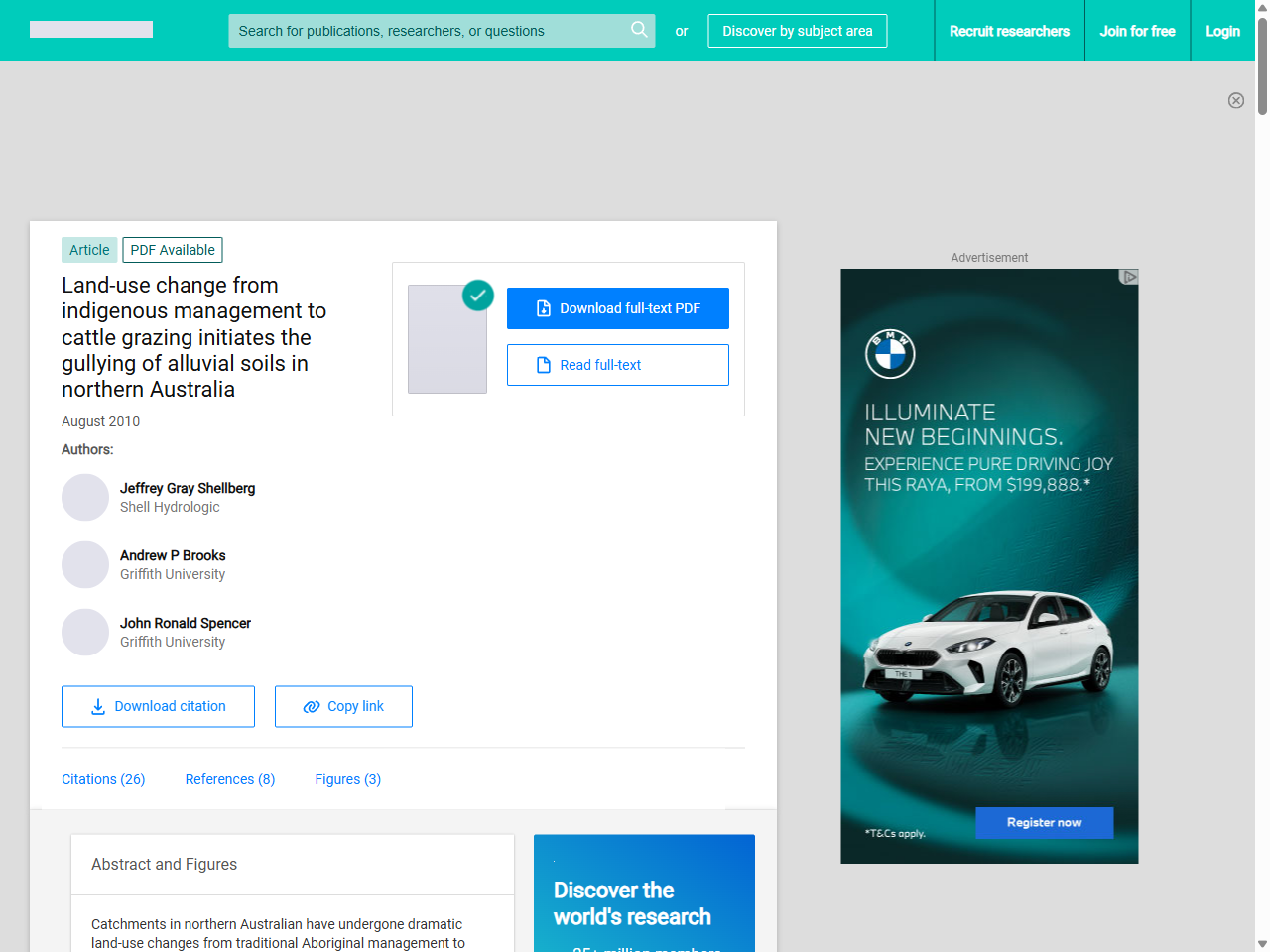 Preview of (PDF) Land-use change from indigenous management to cattle grazing initiates the gullying of alluvial soils in northern Australia - ResearchGate, accessed July 18, 2025, 