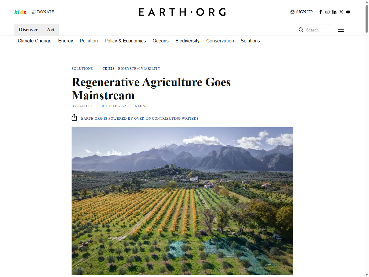 Preview of Regenerative Agriculture Goes Mainstream: Trends and Impacts - Earth.Org, accessed July 16, 2025,