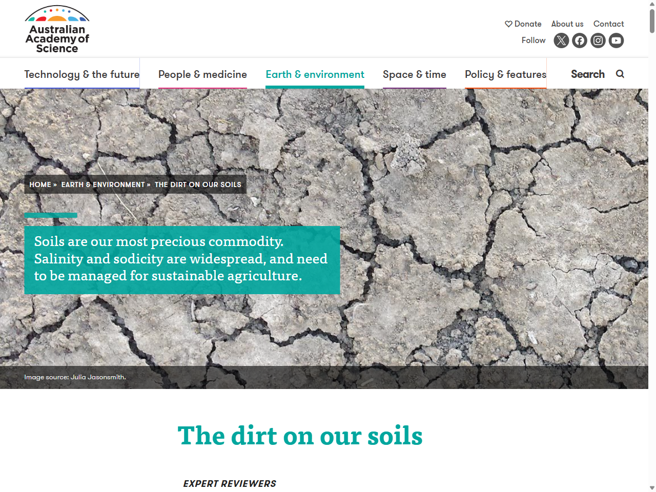 Preview of The dirt on our soils - Curious - Australian Academy of Science, accessed July 13, 2025