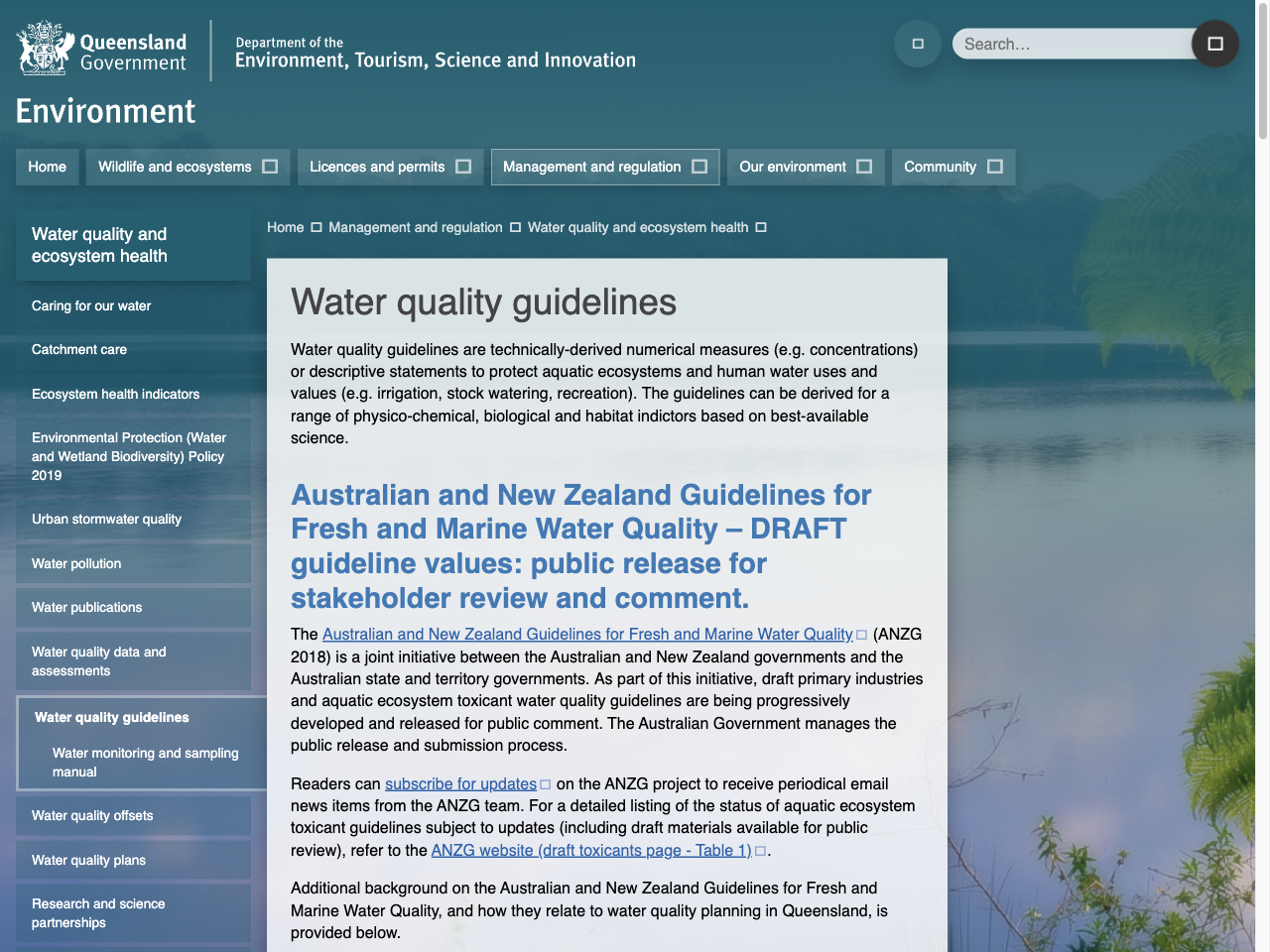 Preview of Water quality guidelines - Queensland Environment Department, accessed August 1, 2025, 