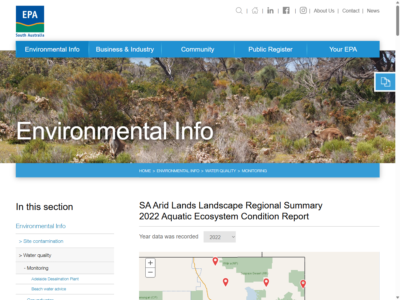 Preview of SA Arid Lands Landscape Regional Summary 2022 Aquatic ..., accessed July 30, 2025, 