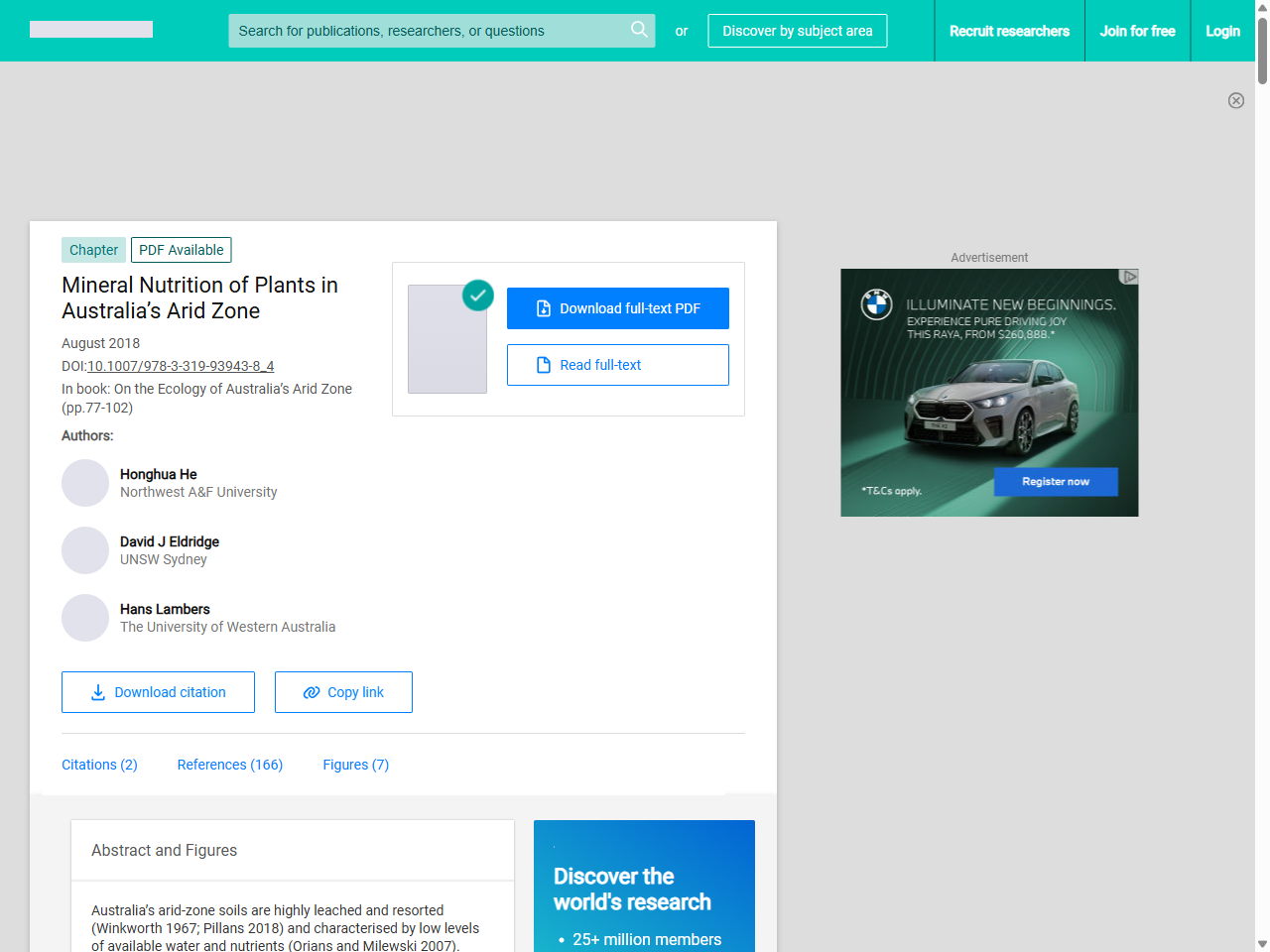 Preview of (PDF) Mineral Nutrition of Plants in Australia's Arid Zone - ResearchGate, accessed July 13, 2025