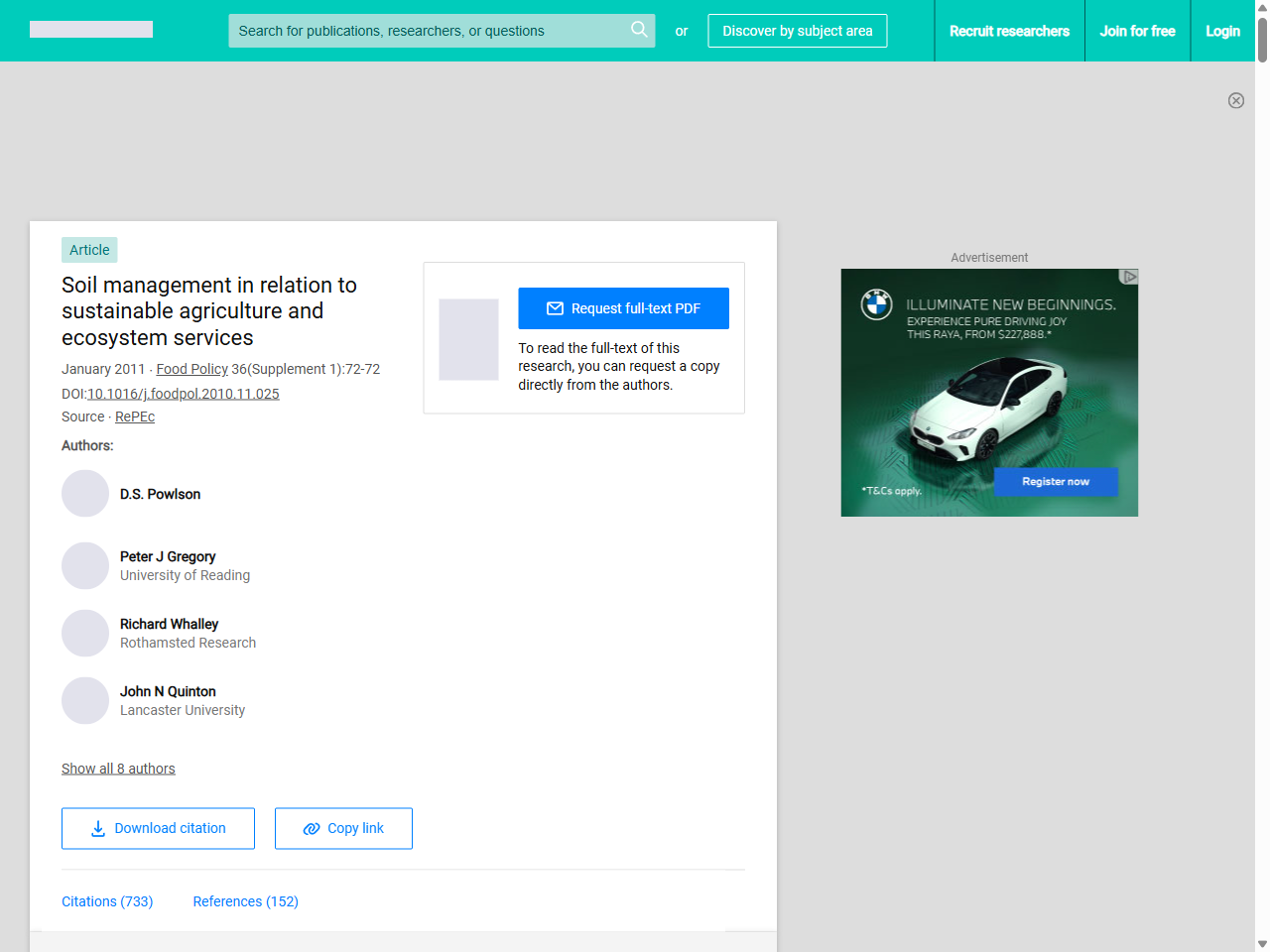 Preview of Soil management in relation to sustainable agriculture and ...