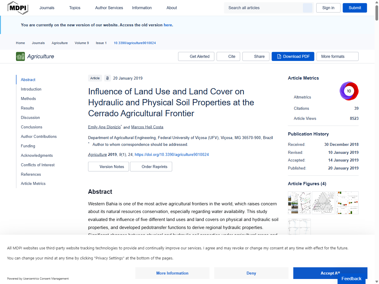 Preview of Influence of Land Use and Land Cover on Hydraulic and Physical Soil Properties at the Cerrado Agricultural Frontier - MDPI