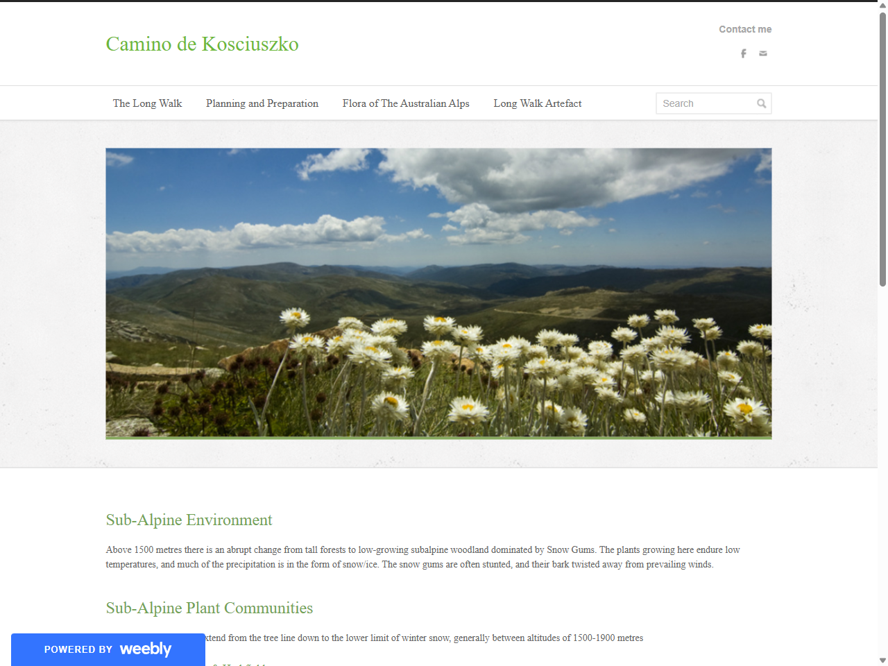 Preview of Sub-alpine environment - Camino de Kosciuszko, accessed on May 25, 2025,
