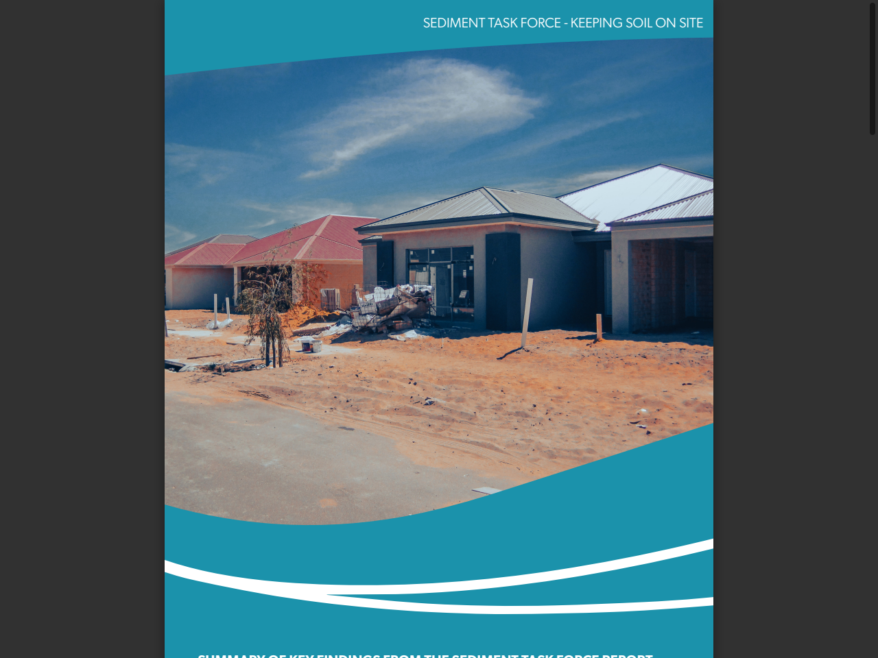 Preview of summary of key findings from the sediment task force report - SERCUL