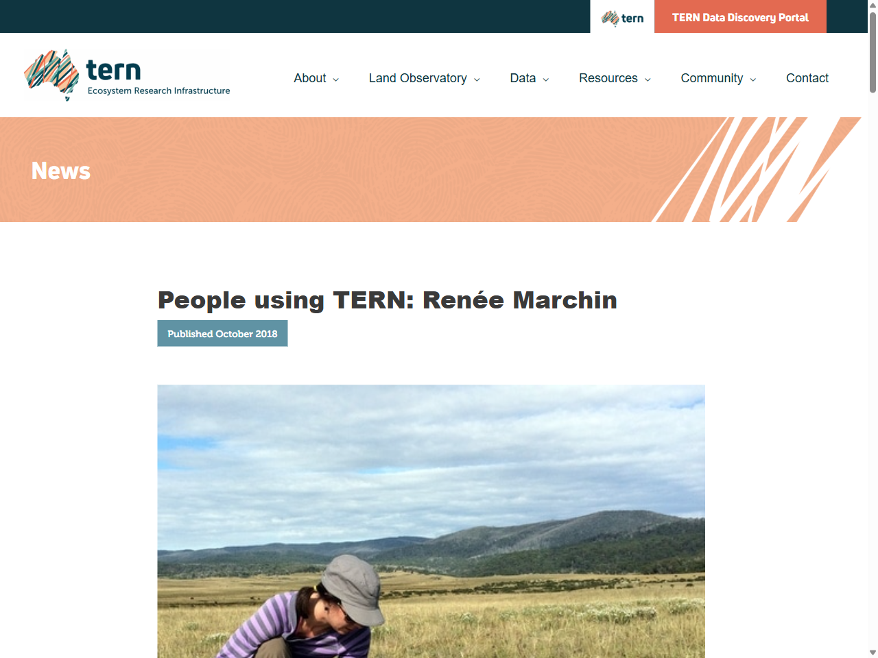 Preview of People using TERN: Renée Marchin | TERN Australia