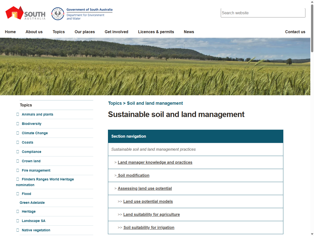 Preview of Sustainable soil and land management - Department for Environment and Water, accessed July 30, 2025, 