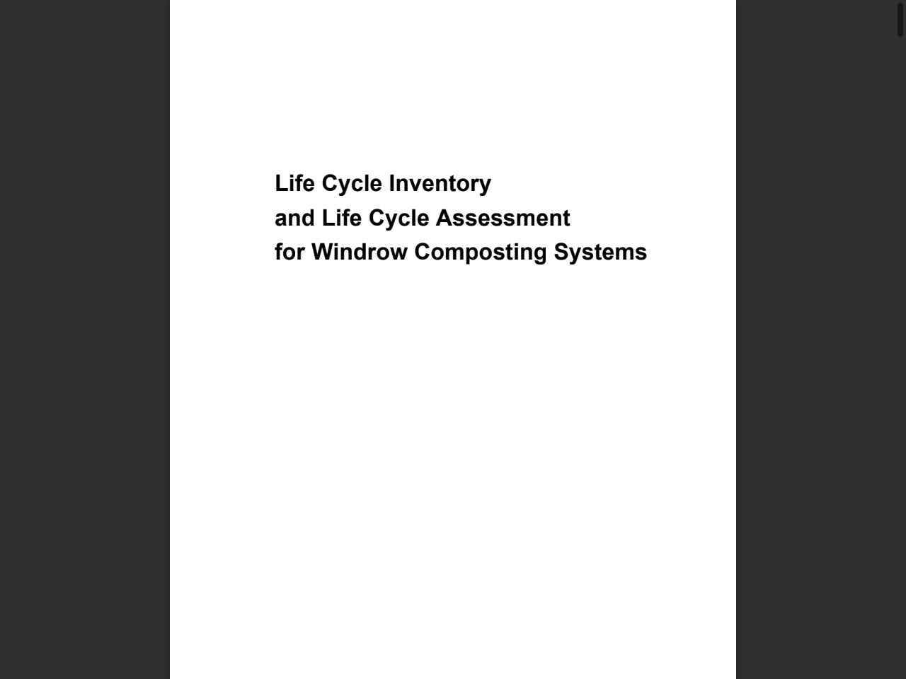 Preview of Life Cycle Inventory and Life Cycle Assessment for Windrow Composting Systems - NSW Environment Protection Authority, accessed July 19, 2025, 