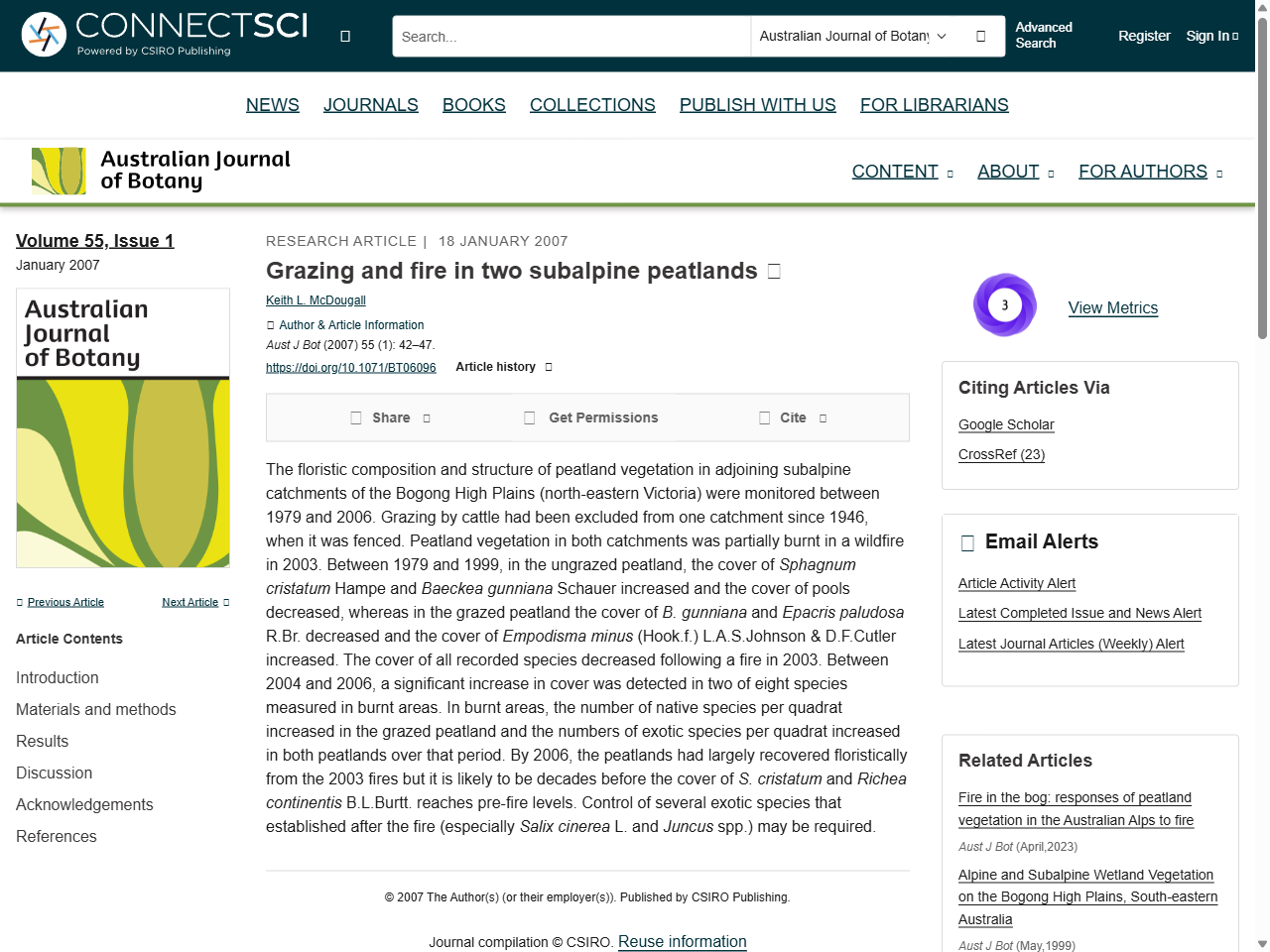 Preview of Grazing and fire in two subalpine peatlands - CSIRO Publishing, accessed on May 25, 2025,