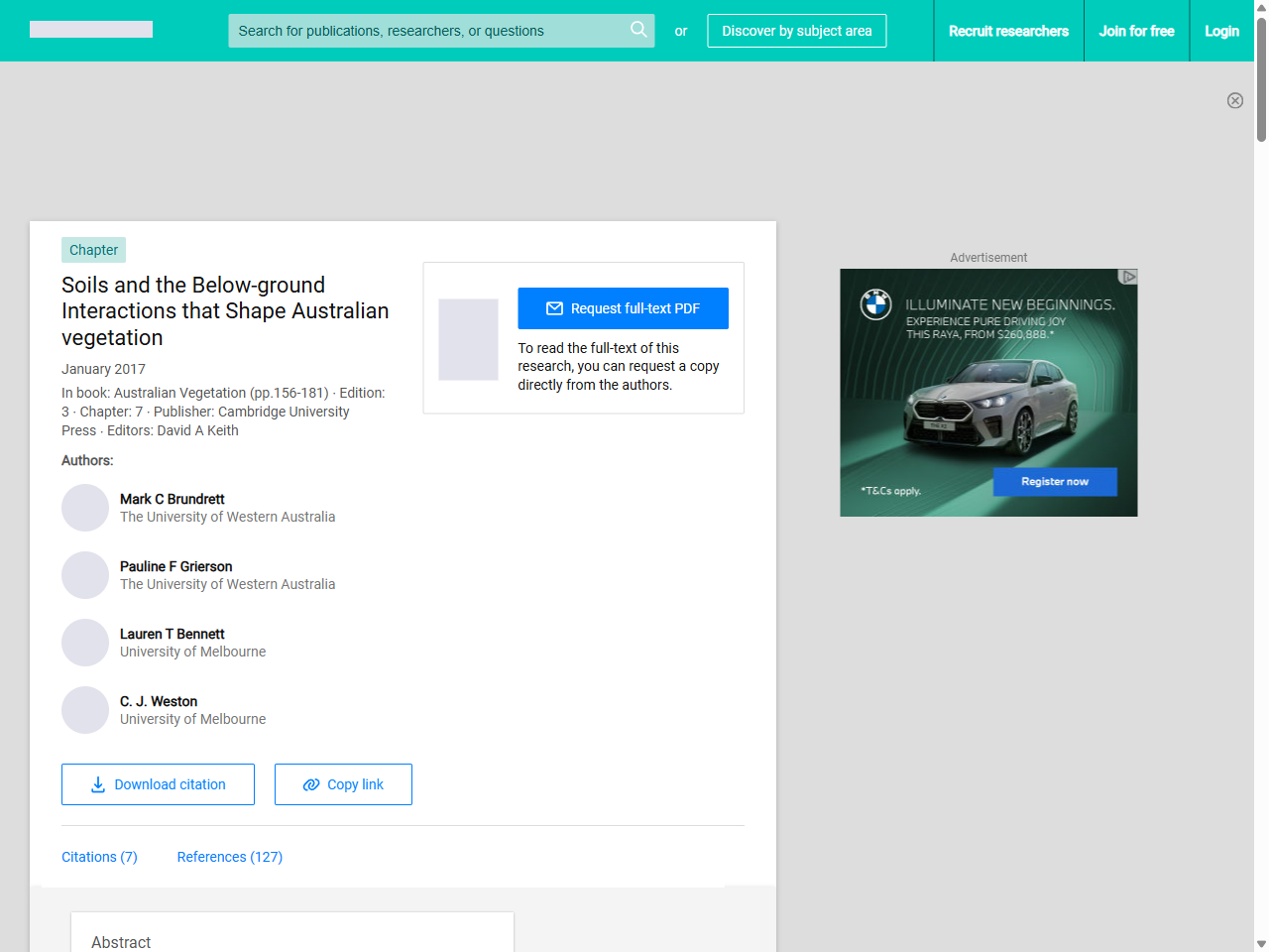 Preview of Soils and the Below-ground Interactions that Shape Australian vegetation - ResearchGate, accessed July 13, 2025