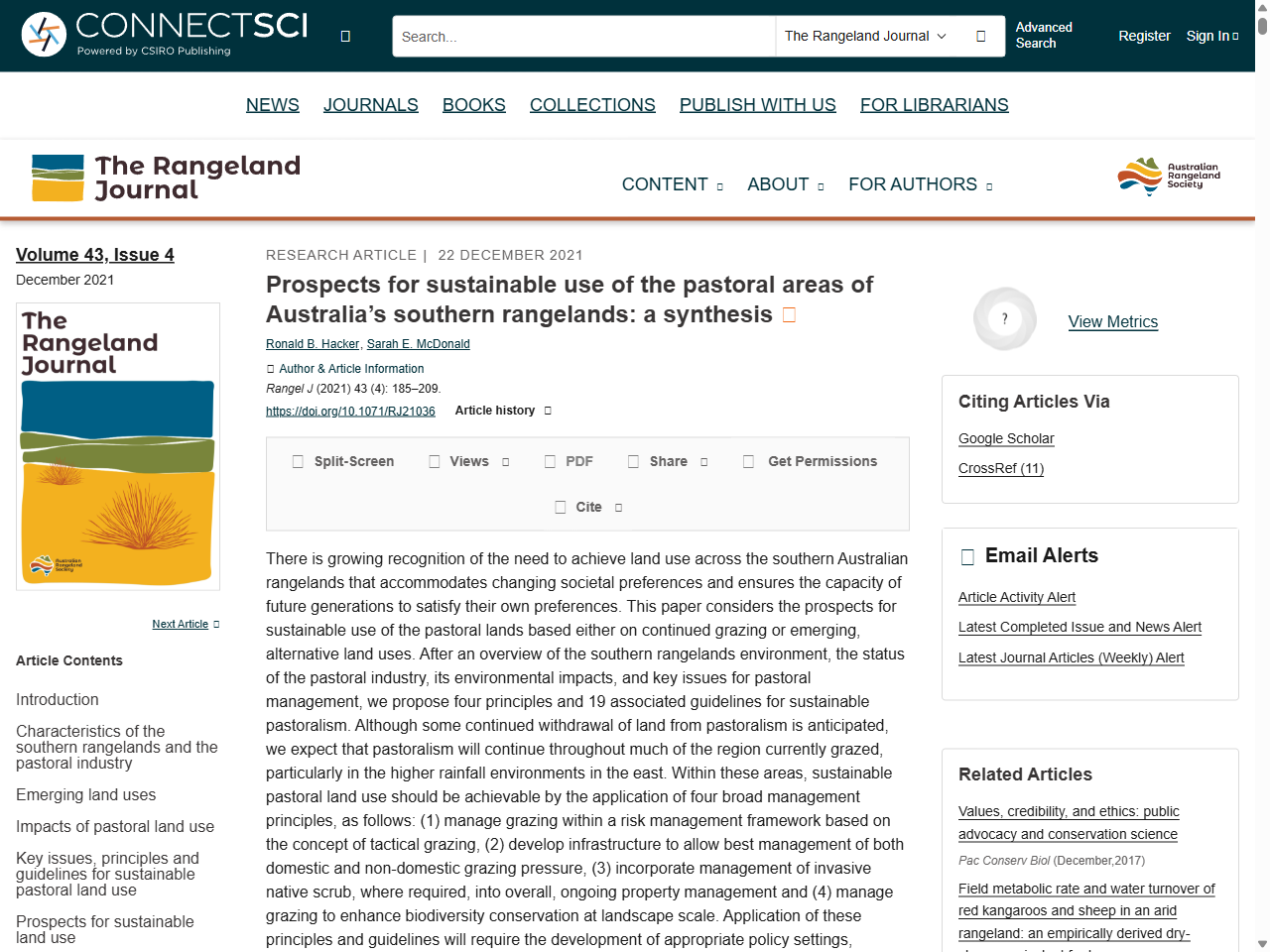 Preview of Prospects for sustainable use of the pastoral ... - CSIRO Publishing, accessed July 28, 2025, 