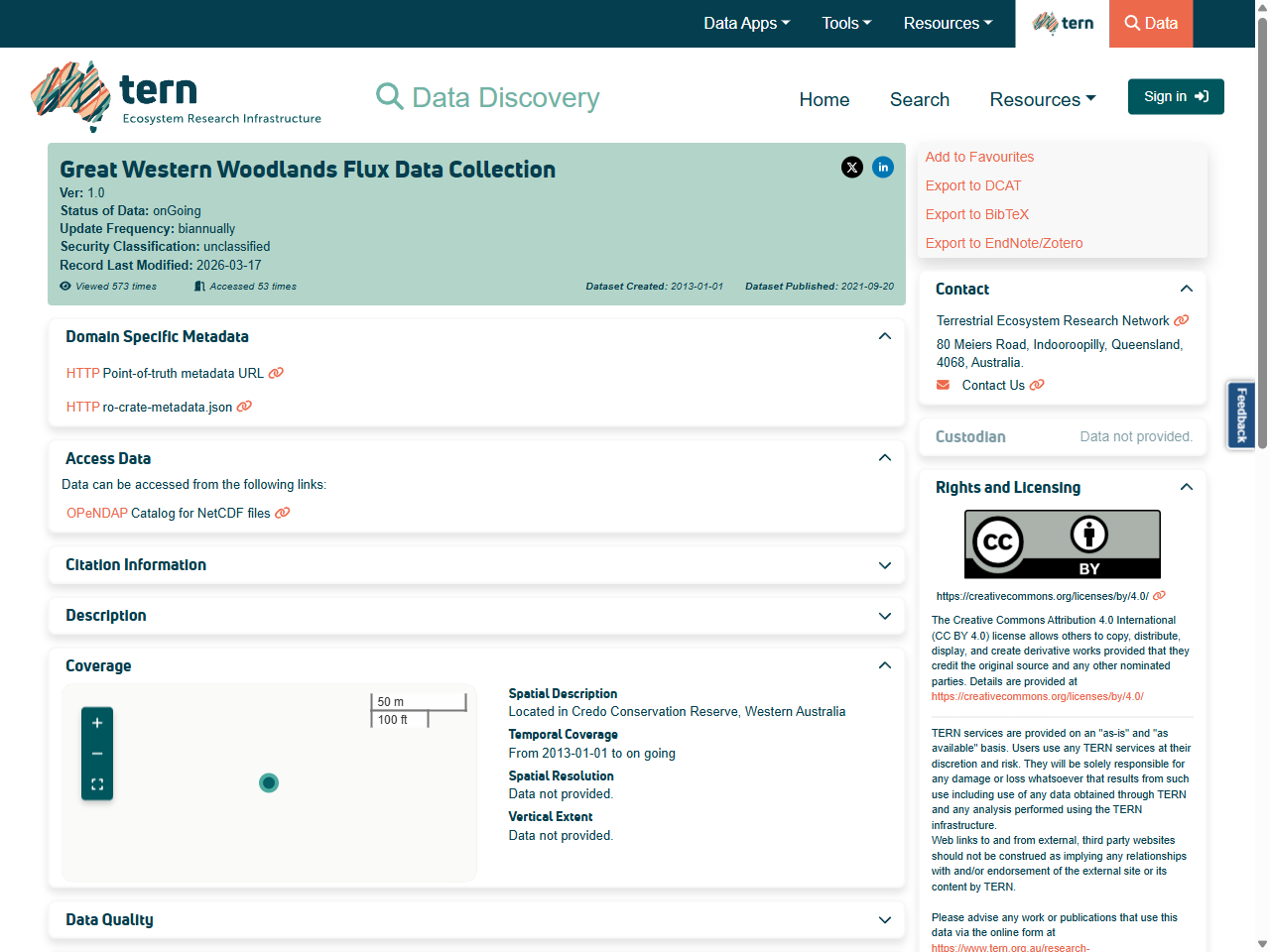 Preview of Great Western Woodlands Flux Data Collection - TERN Data ..., accessed August 12, 2025, 