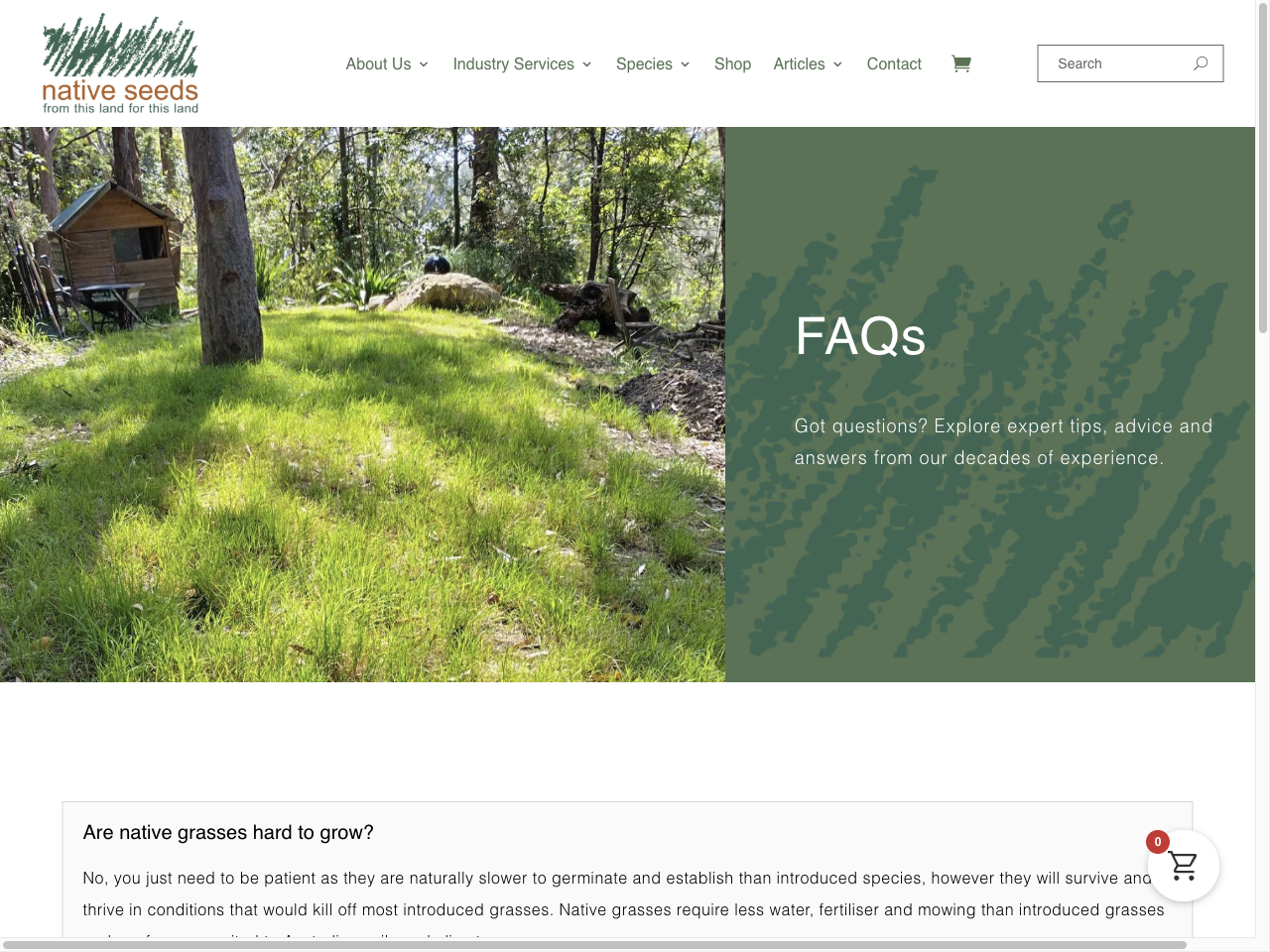 Preview of FAQs | Native Seeds, accessed August 5, 2025, 