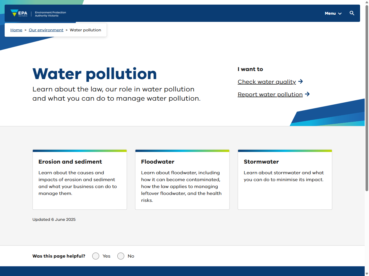 Preview of Water | Environment Protection Authority Victoria, accessed May 10, 2025, 