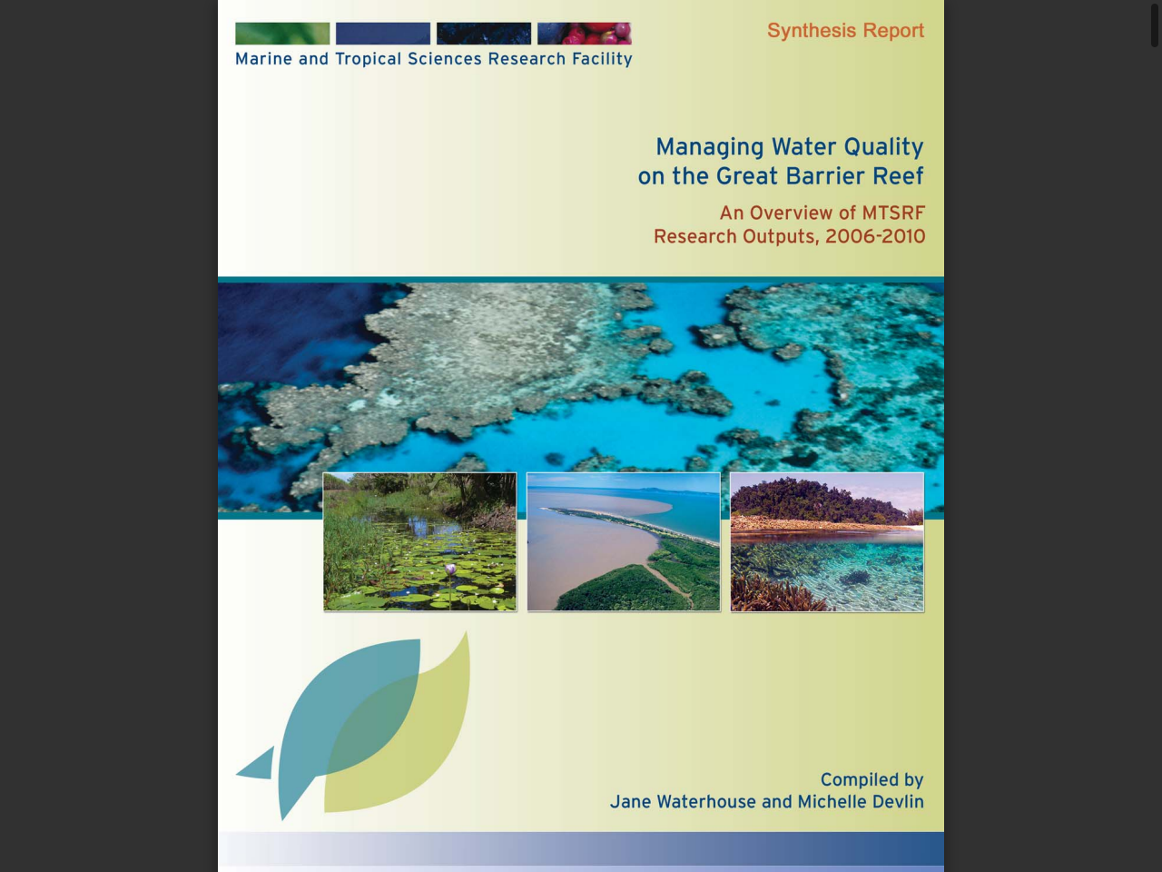 Preview of Waterhouse, J. and Devlin, M. (2011) Managing water quality on the Great Barrier Reef: An overview of MTSRF research outputs, 2006-2010, accessed August 1, 2025,