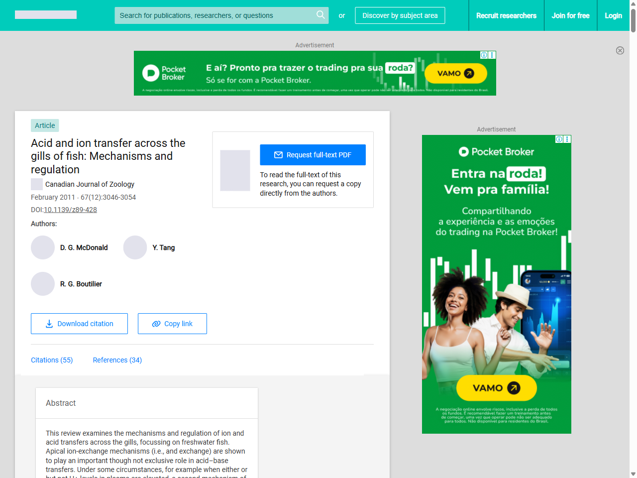 Preview of Ion Regulation In Fish - Canada.ca