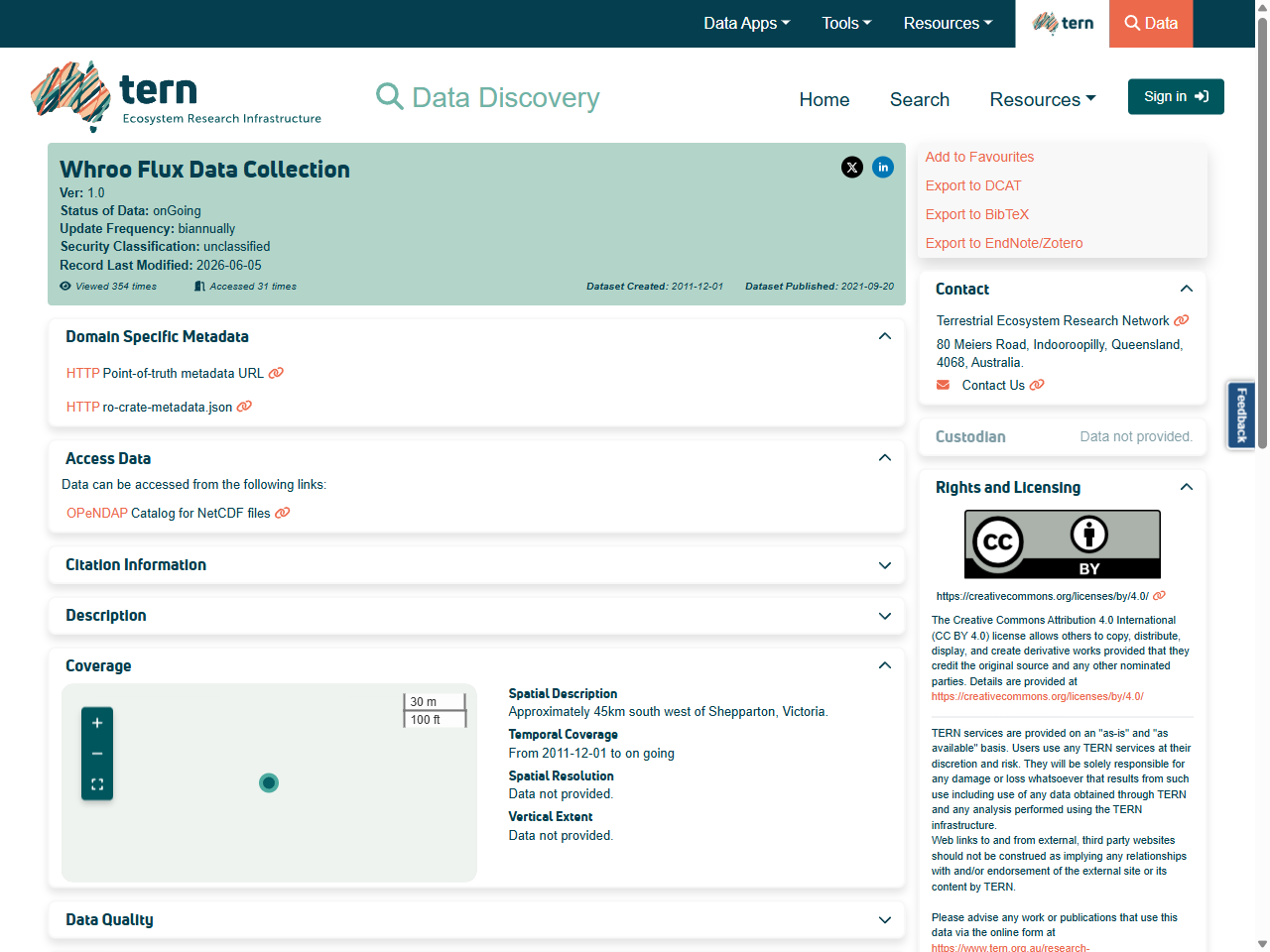 Preview of Whroo Flux Data Collection - TERN Data Discovery Portal, accessed May 19, 2025,