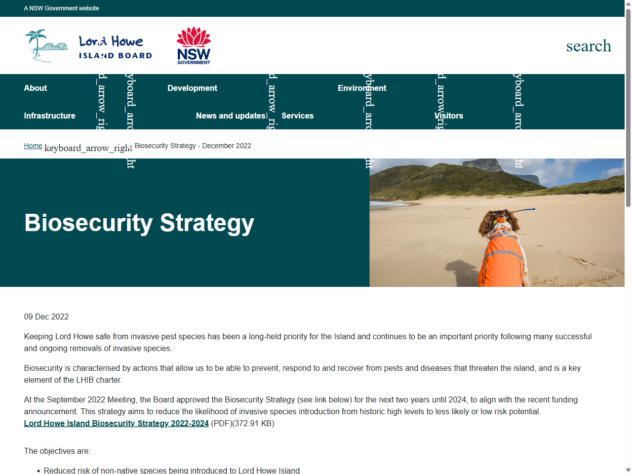 Preview of Biosecurity Strategy - December 2022 | Lord Howe Island Board, accessed August 2, 2025,