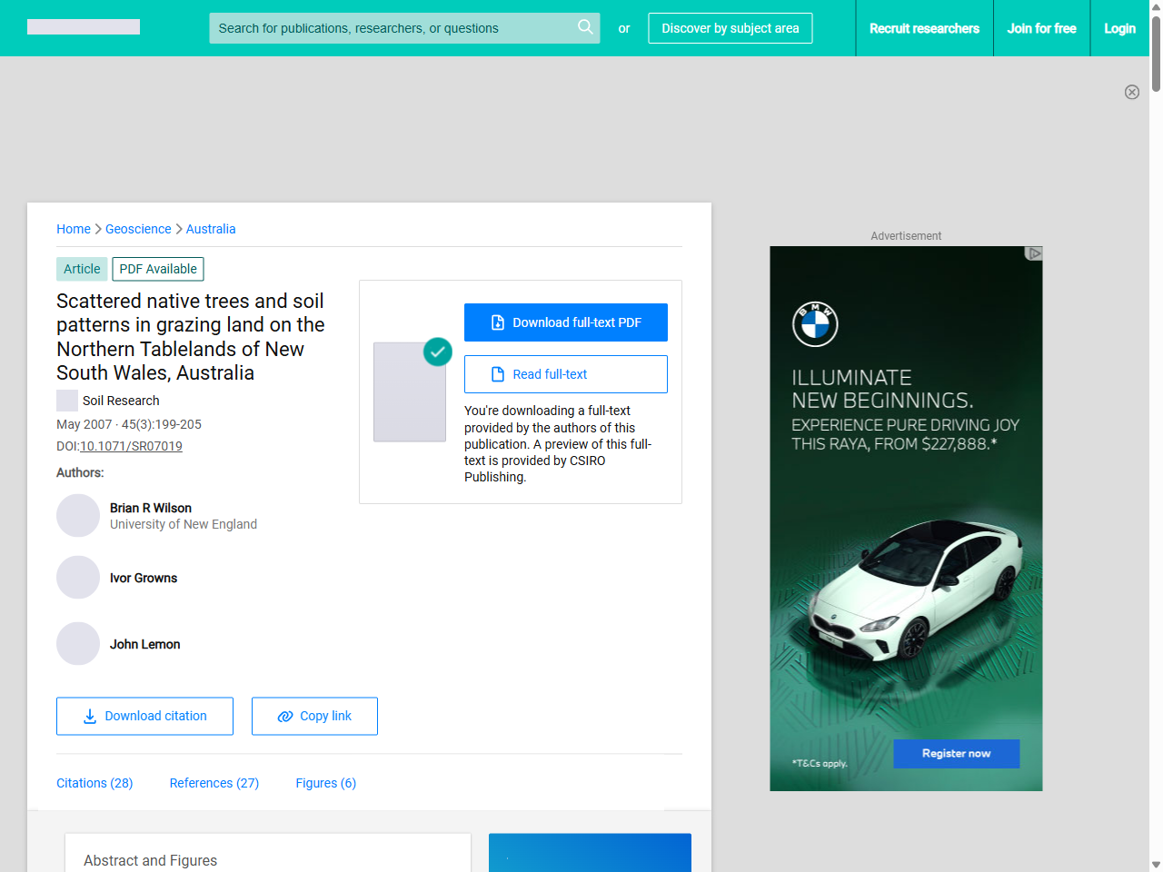 Preview of (PDF) Scattered native trees and soil patterns in grazing land on the Northern Tablelands of New South Wales, Australia - ResearchGate, accessed July 23, 2025