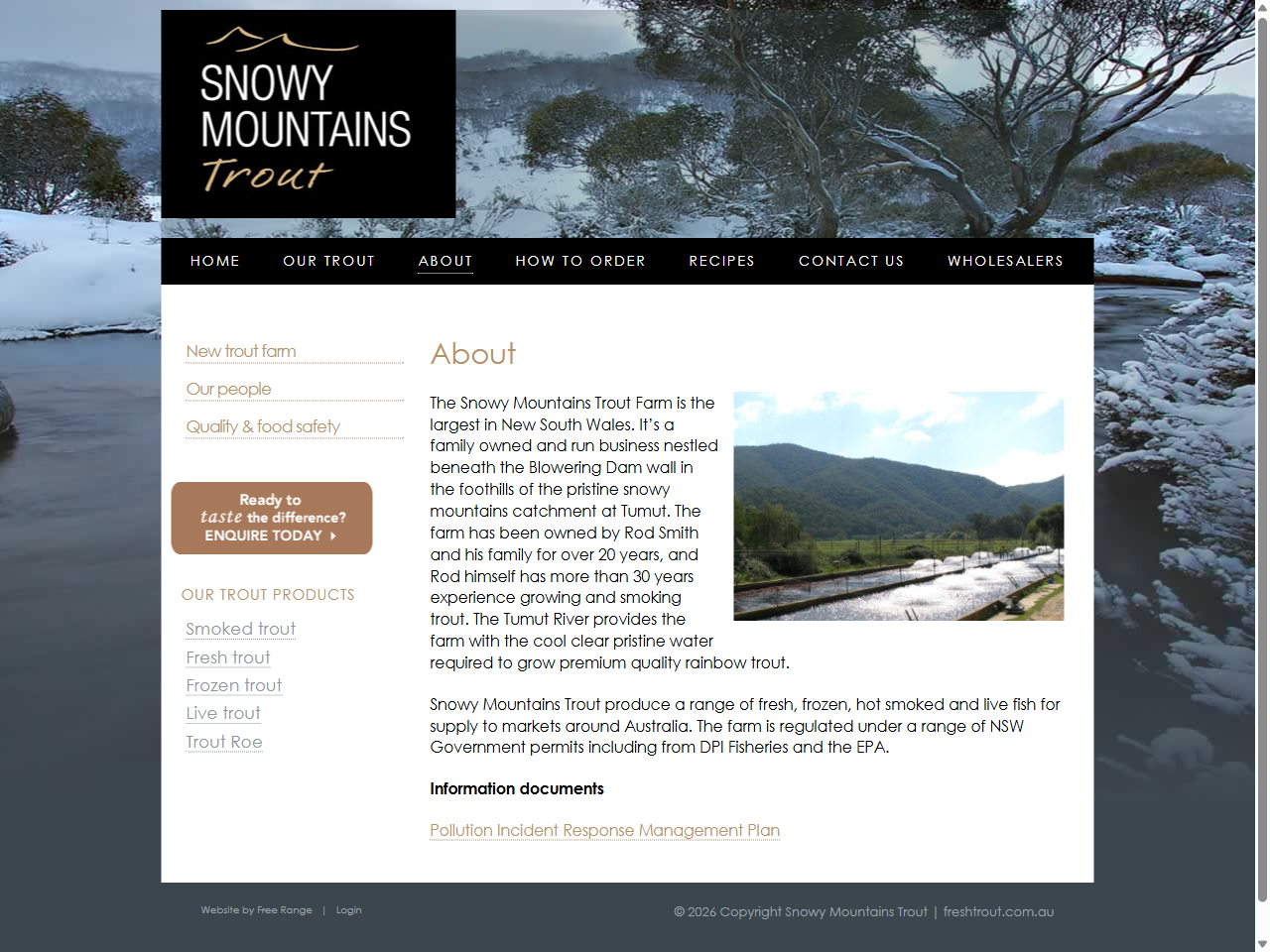 Preview of Snowy Mountains Trout | freshtrout.com.au | Snowy Mountains Trout NSW
