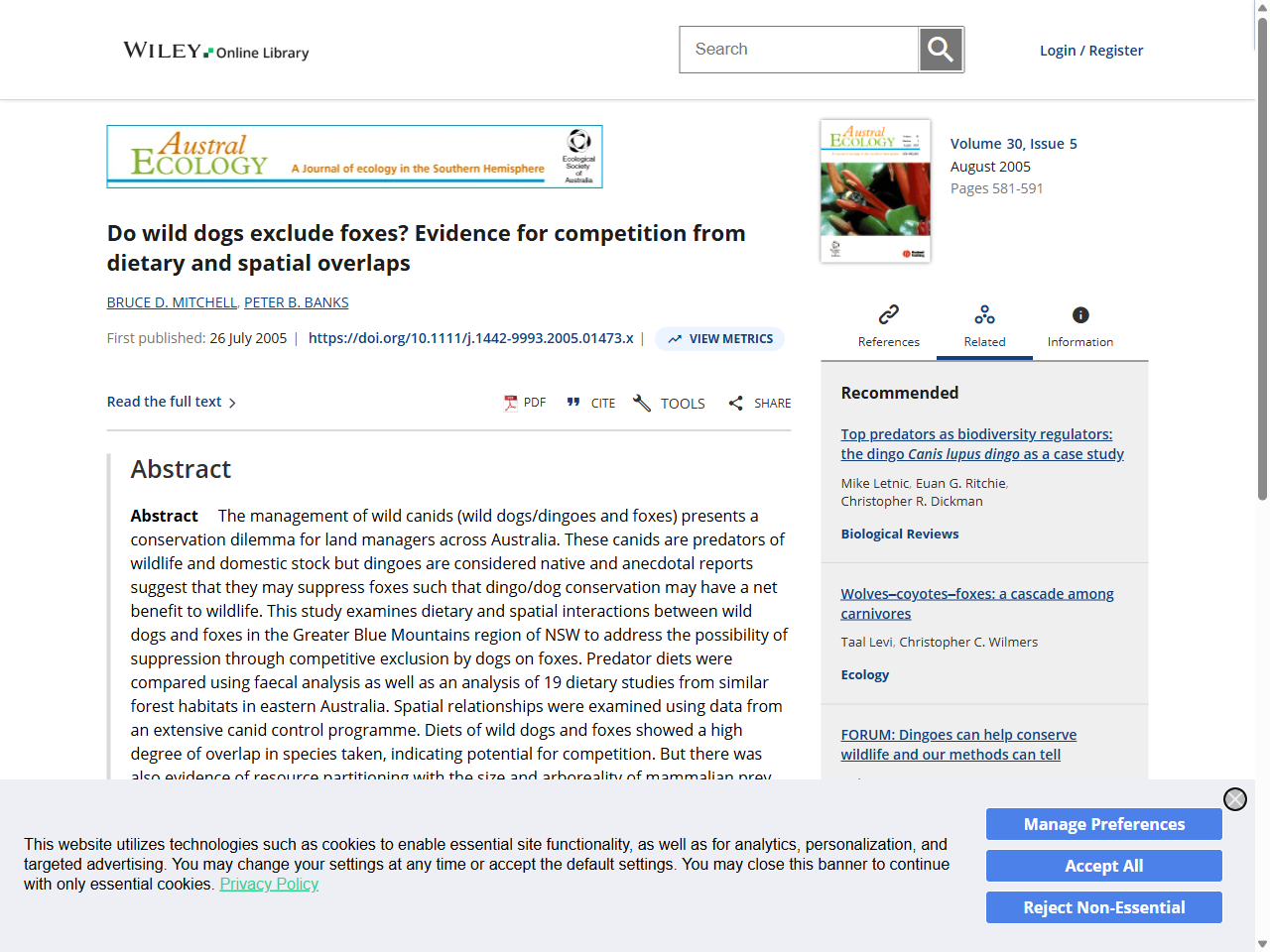Preview of Ecosystem wicks: Woodland trees enhance water infiltration in a fragmented agricultural landscape in eastern Australia