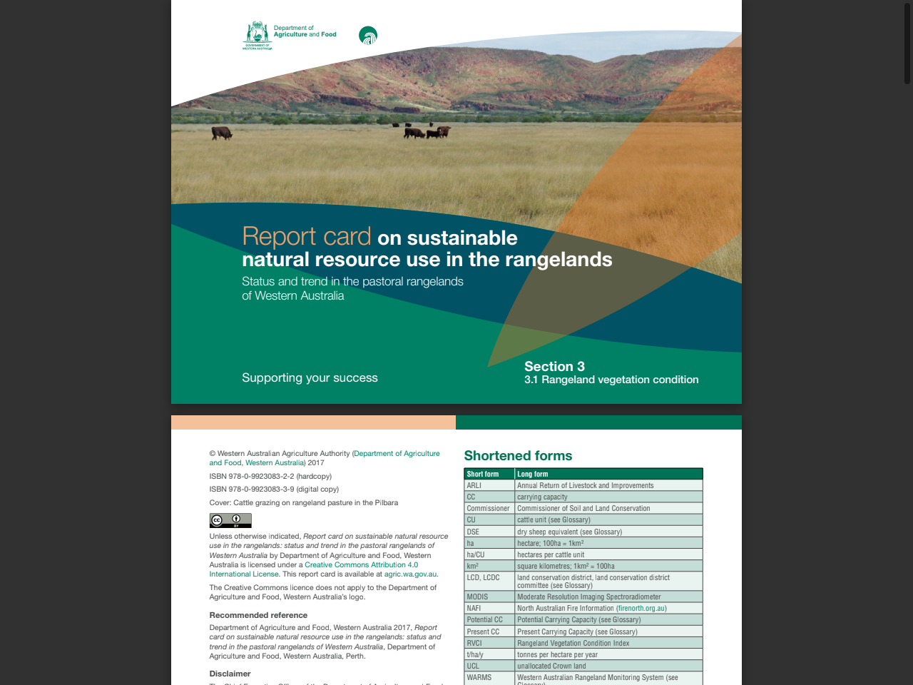 Preview of Report card on sustainable natural resource use in the rangelands, accessed August 2, 2025, 