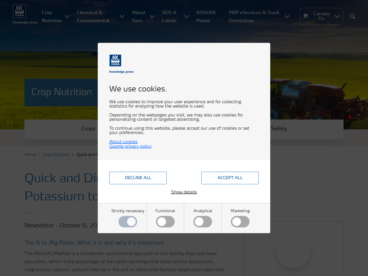 Preview of Comment: Potassium in soil is running low, threatening global food security - study proposes way out | UCL News - UCL – University College London