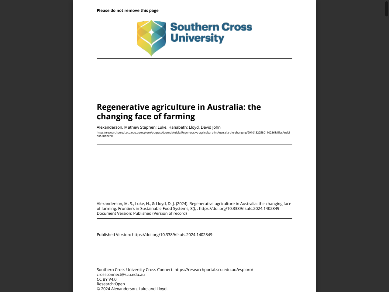 Preview of Regenerative agriculture in Australia: the changing face of farming - Cross Connect, accessed August 4, 2025