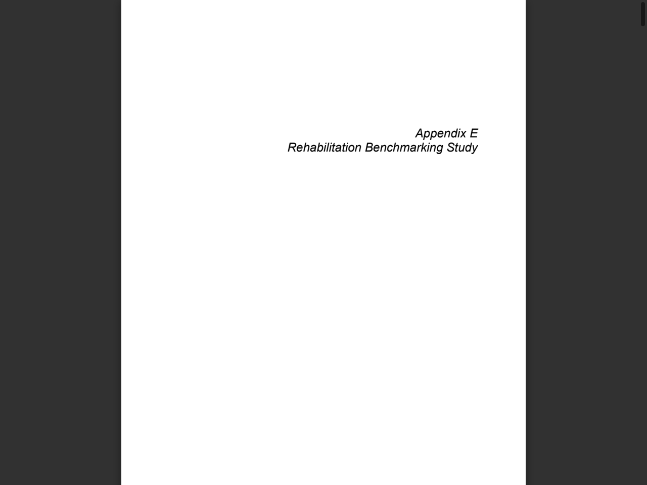 Preview of Appendix E Rehabilitation Benchmarking Study - EPA WA, accessed July 16, 2025,