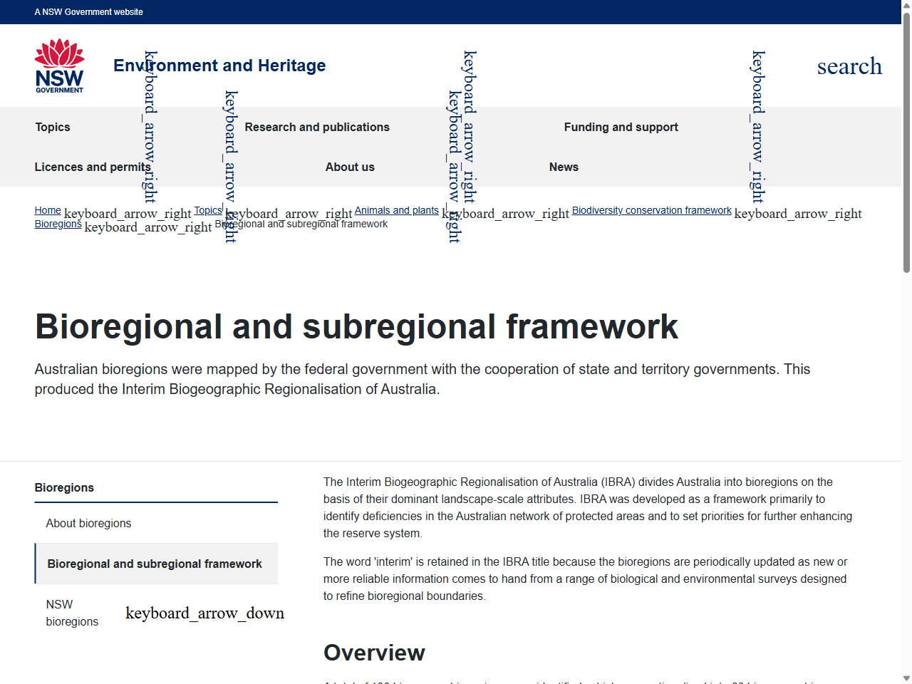 Preview of Bioregional and subregional framework | Biodiversity - Environment and Heritage, accessed August 11, 2025, 