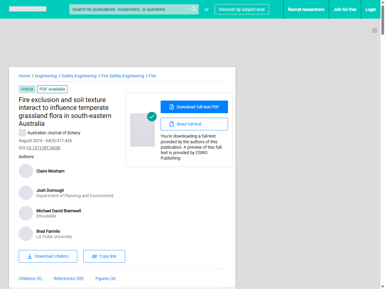 Preview of Coarse woody debris reduces the rate of moisture loss from surface soils of cleared temperate Australian woodlands | Request PDF - ResearchGate, accessed May 19, 2025,