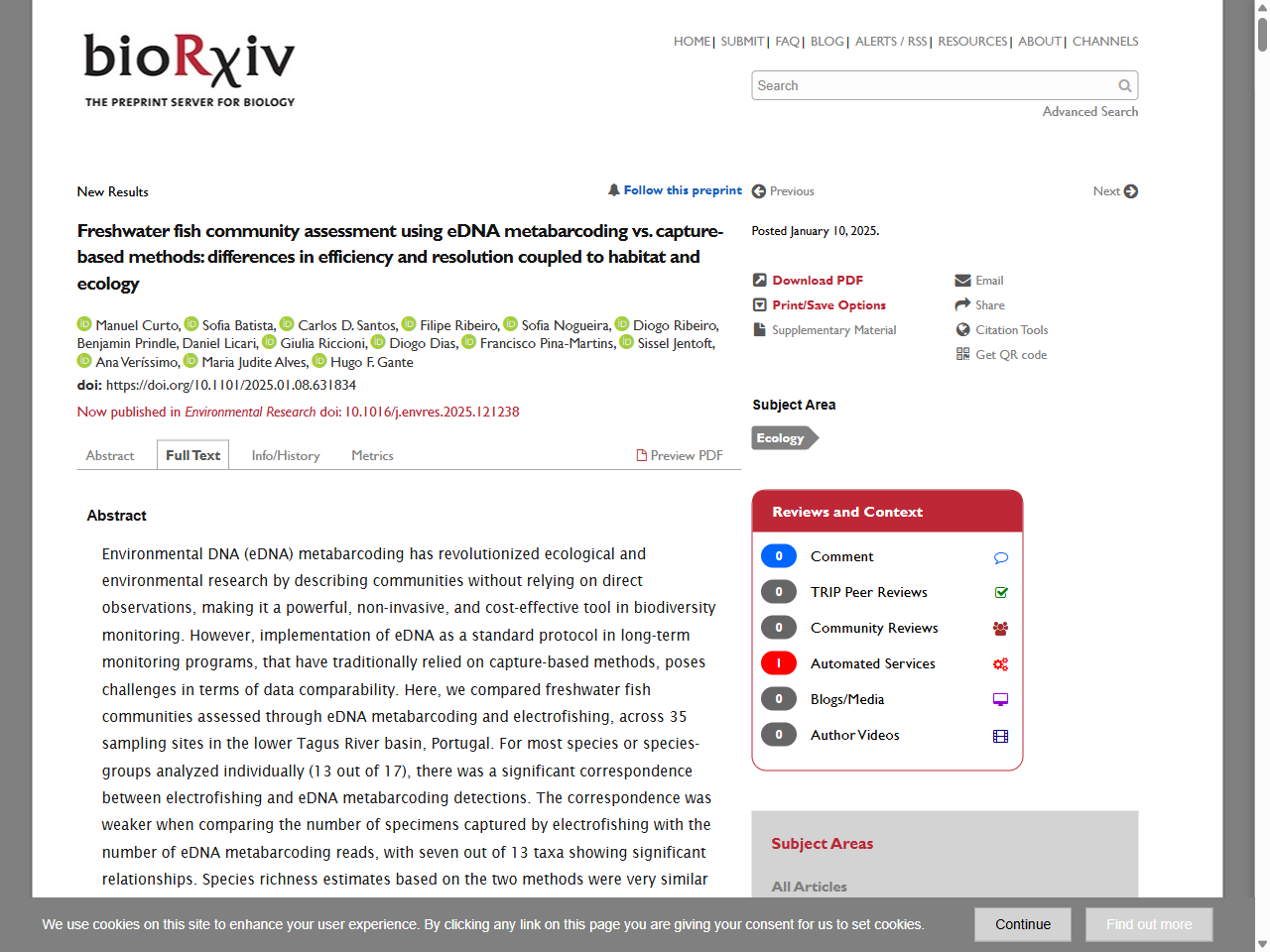 Preview of eDNA - an innovative survey method, accessed August 17, 2025