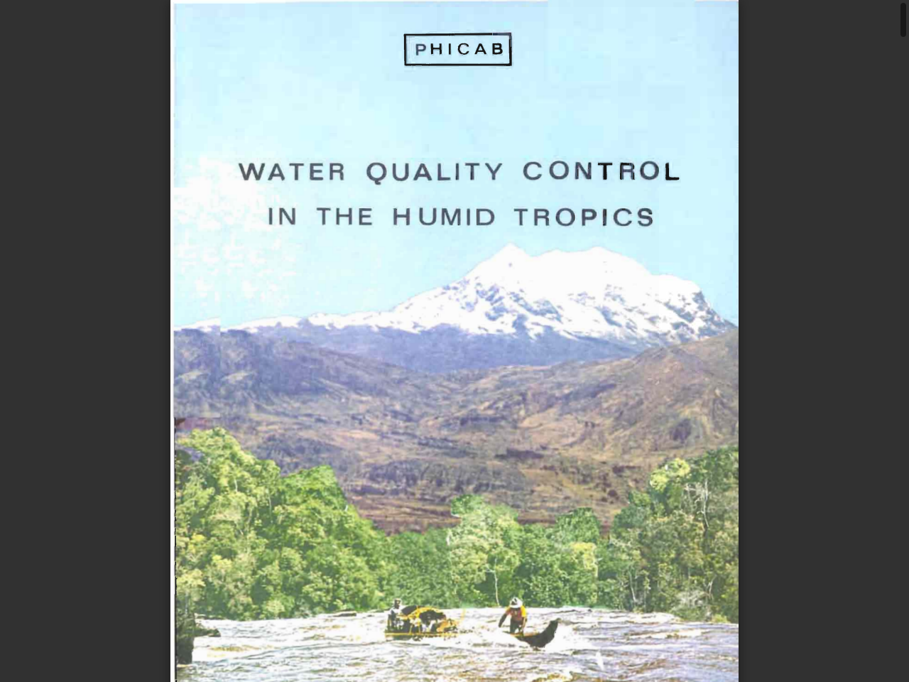 Preview of Water quality control in the humid tropics - Horizon IRD